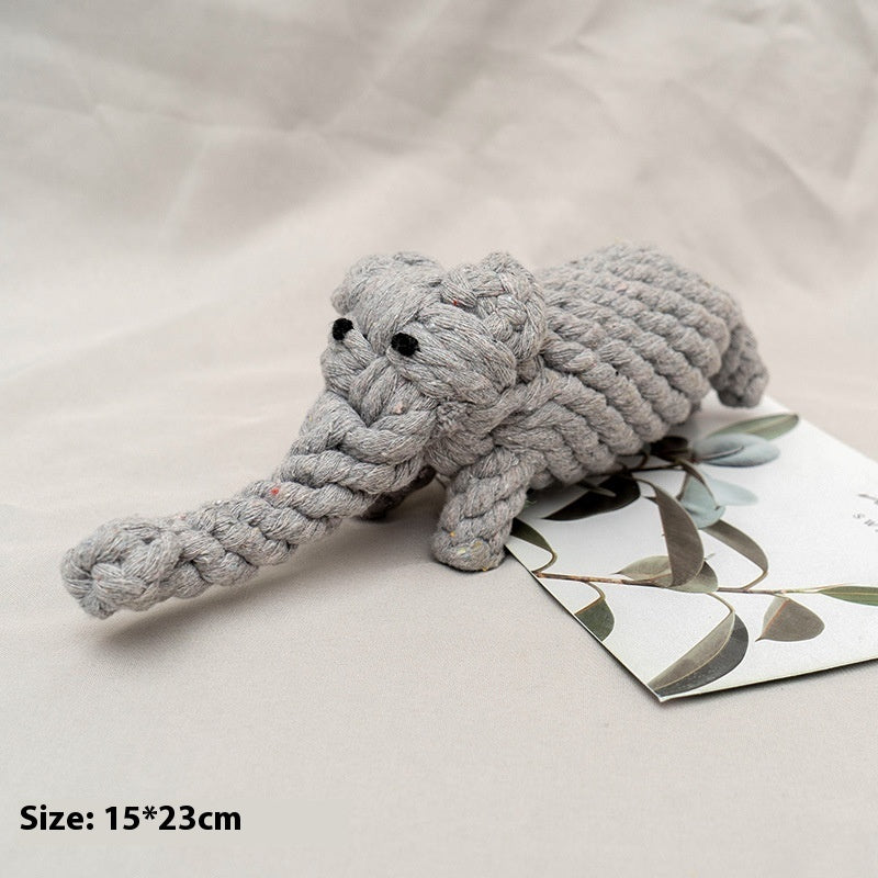 Juguete de Cuerda Anudada para Perros - Diseños Adorables de Animales