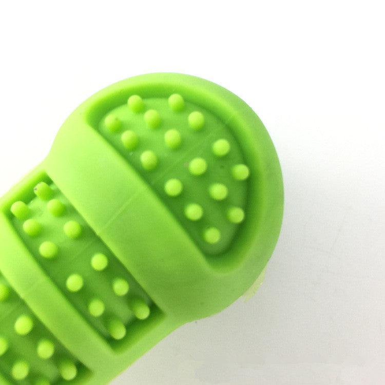 Cepillo Dental en Forma de Hueso para Perros - Limpieza 360° con Silicona Suave