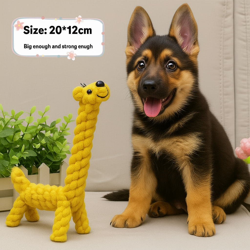 Juguete de Cuerda Anudada para Perros - Diseños Adorables de Animales