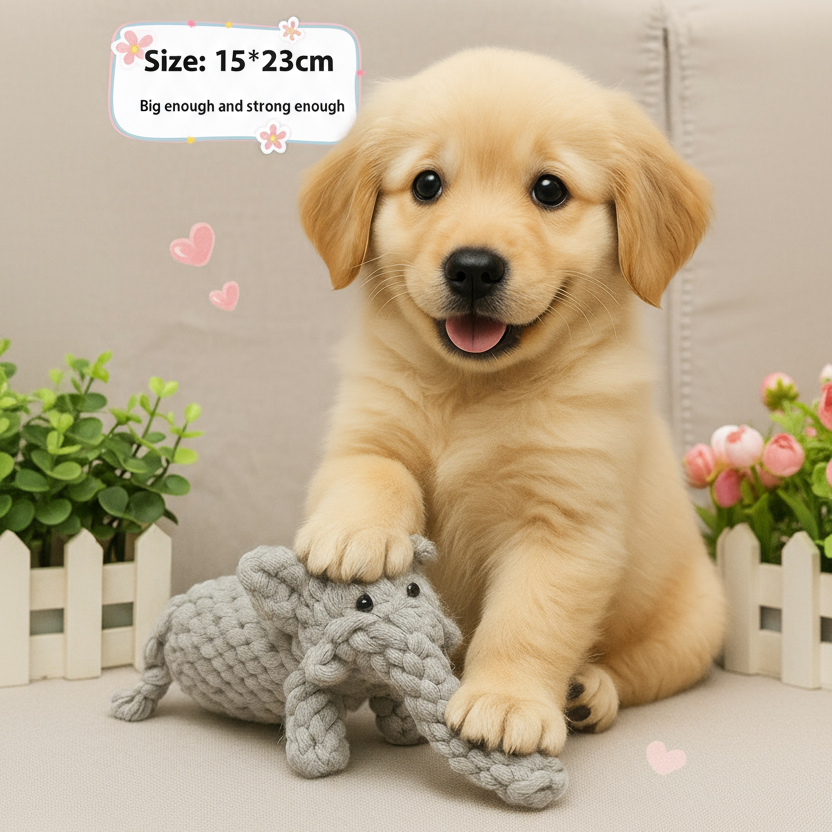 Juguete de Cuerda Anudada para Perros - Diseños Adorables de Animales