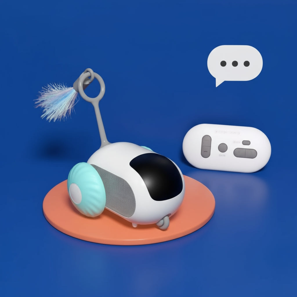 Ratón Robótico Interactivo para Gatos – Juguete Automático USB Recargable