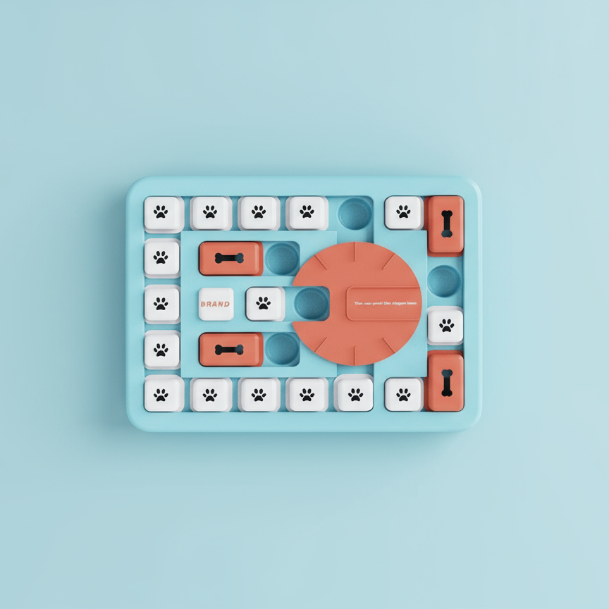 Juguete puzzle interactivo para perros - fotografía profesional