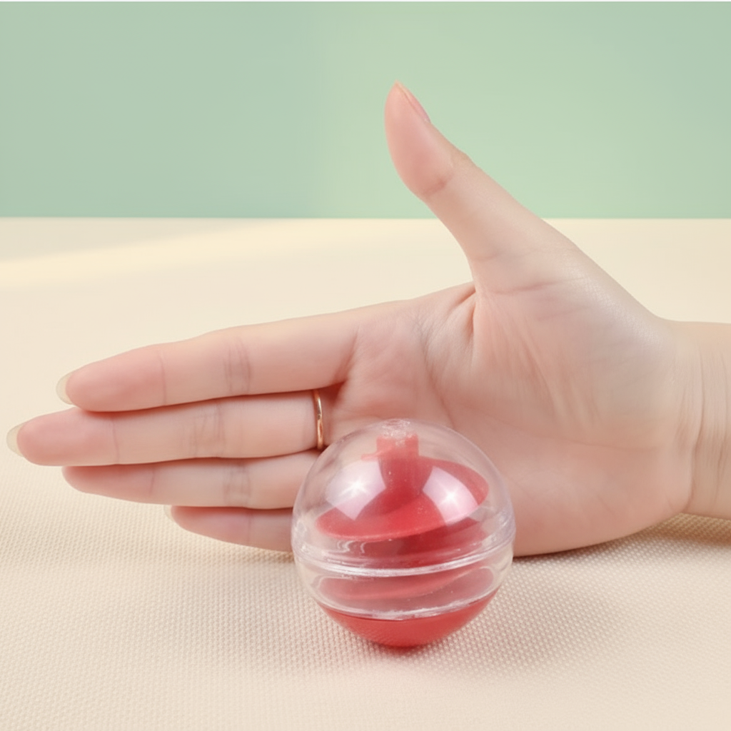 Pelota dispensadora con nueva mano y fondo lifestyle